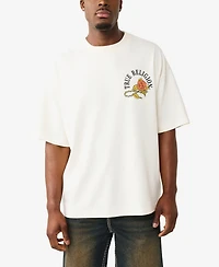 True Religion Men's Regular-Fit Crewneck Oversized T-Shirt