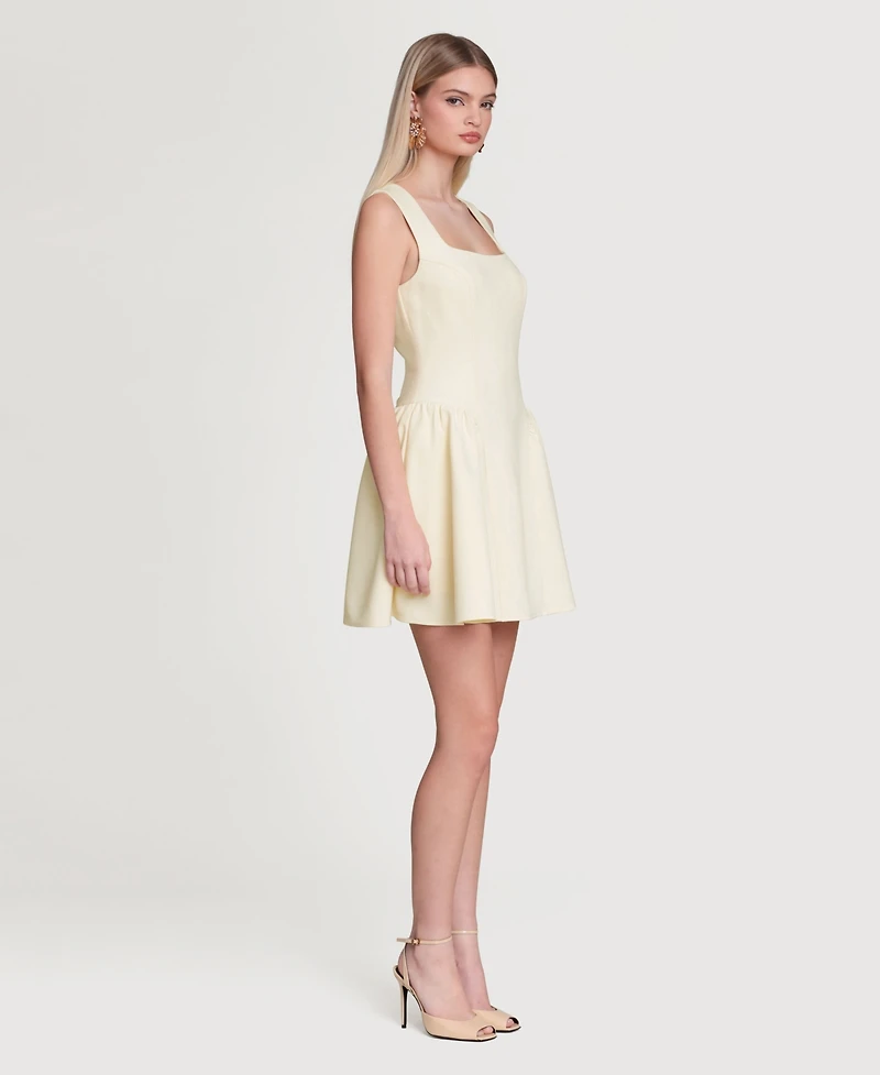 Avec Les Filles Women's Hip Flounce Mini Dress