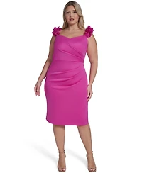 Eliza J Plus Sleeveless Sweetheart Neck Bustier Dress