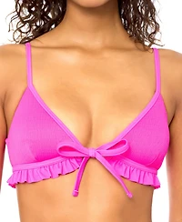 Raisins Women's Shaye V-Neck Swim Bikini Top