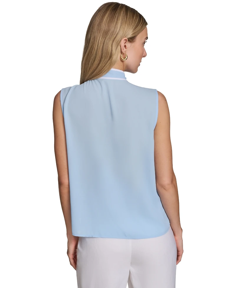 Calvin Klein Women's Sleeveless Pleated Top