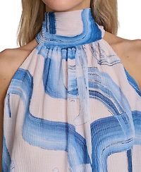 Calvin Klein Women's Sleeveless Pleated Top