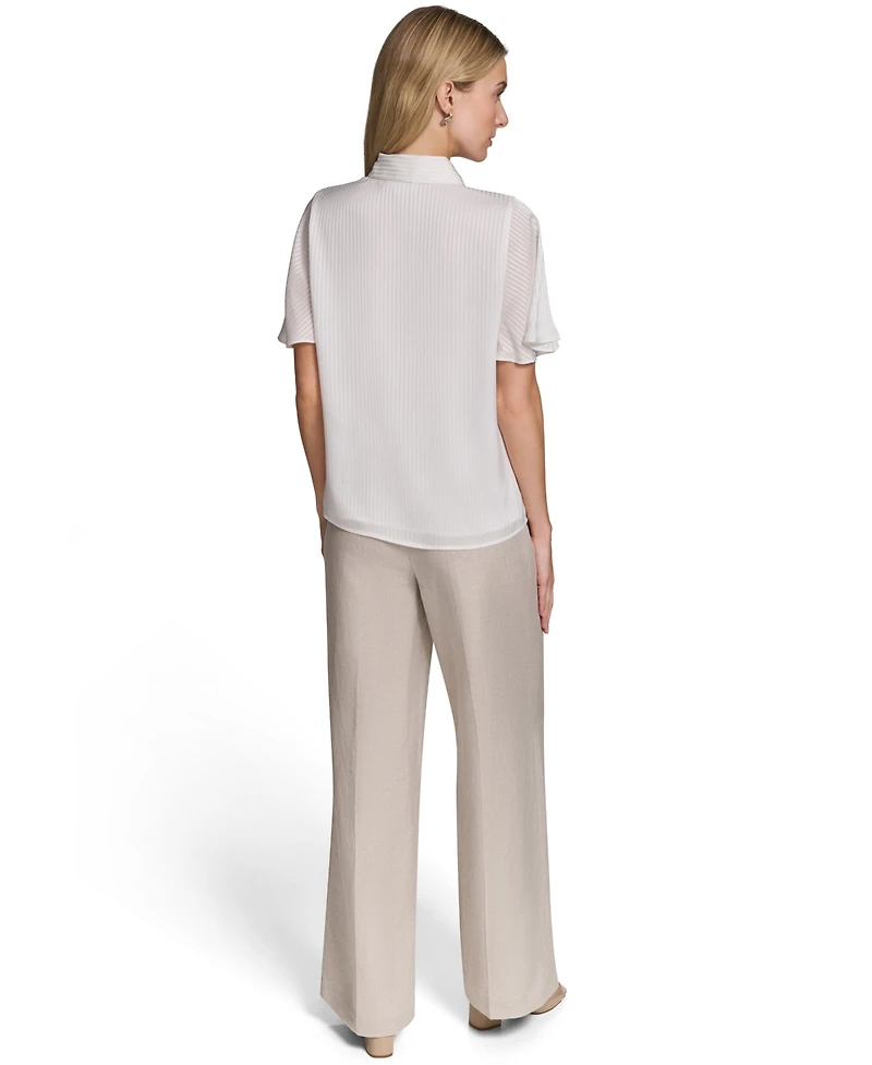 Calvin Klein Women's Collared Neck Top