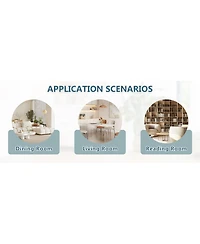 Streamdale Furniture Two Pu Dining Chairs with Silver Metal Legs (Set of 2)