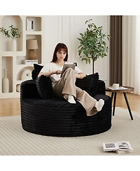 Streamdale Furniture 50"L Corduroy Sponge Sofa, No Assembly Required, Modern Sleeper Chair