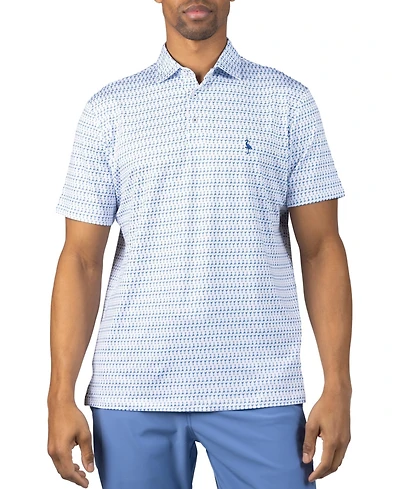 Tailorbyrd Men's Martini Glasses Printed Performance Polo