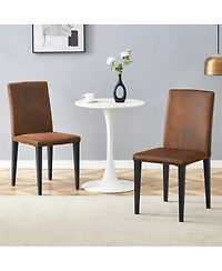 Streamdale Furniture Minimalist Tech Cloth Accent Chair with Sturdy Metal Legs