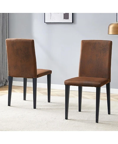 Streamdale Furniture Minimalist Tech Cloth Accent Chair with Sturdy Metal Legs