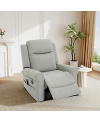Streamdale Furniture Manual Recliner 270° Swivel Rocker Chair with Massage & Heating