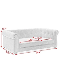 Modern Beige Raised Dog Sofa for Small and Medium Breeds