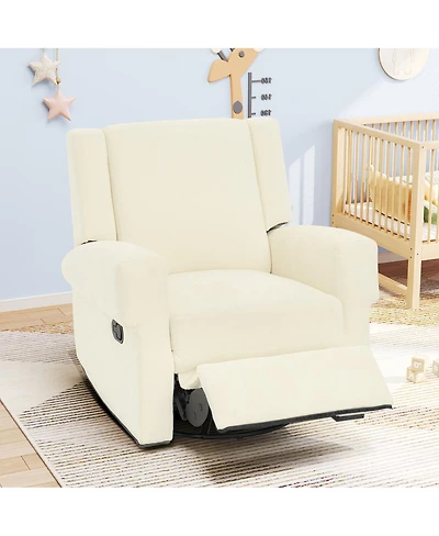 Streamdale Furniture Manual Recliner Nursery Chair Swivel Rocker Sofa for Living Room