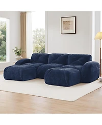 Streamdale Furniture Streamdale U-shaped Boneless Sofa, Tufted