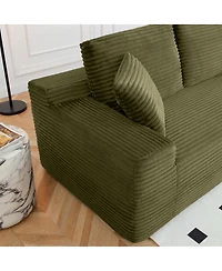 Streamdale Furniture 150" Oversized Cloud Couch with Cup Holders & Usb Ports