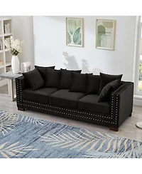 Streamdale Furniture Modern Velvet Sofa 2+3 Seater