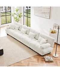 Streamdale Furniture 4-Seater Modular Chenille Sectional Sofa Couch for Living Room, Apartment, Studio, Office
