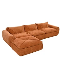 Streamdale Furniture Legless Sofa with High Density Foam, No Assembly Required, Free Combination