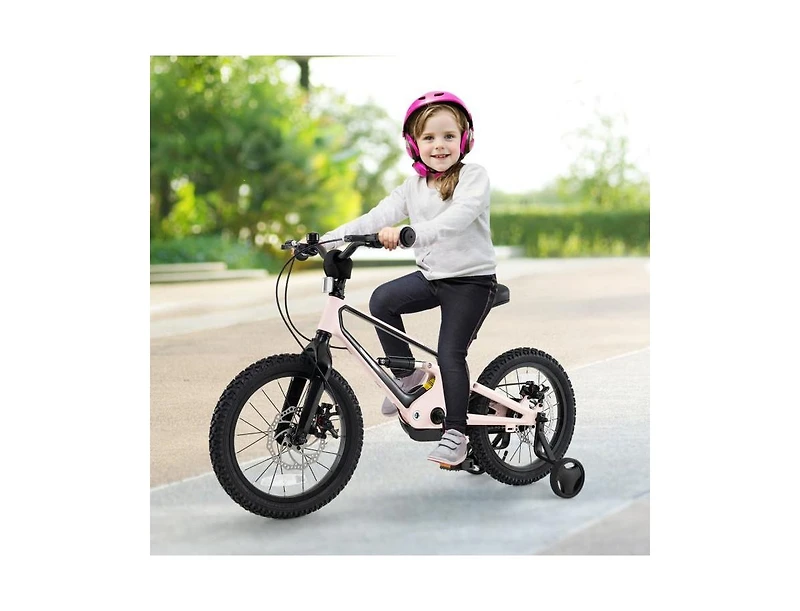 Hongge 16 Inch Kids Bike Lightweight with Detachable Training Wheels-4-7 Years