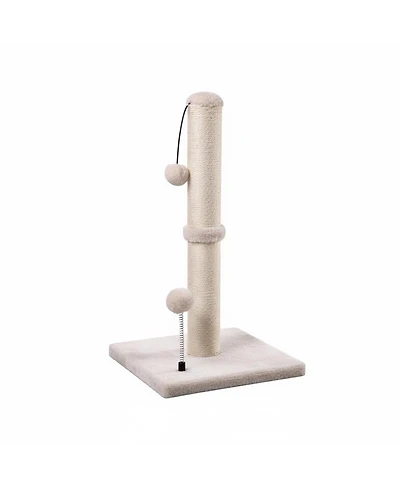 Aronkl 34" Tall Cat Scratcher Sisal Post Tree with Hanging Ball for Indoor Cats