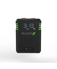 Core Swx Nanox Micro 150 150Wh 14.8V V-Mount Smart Battery, 2-Pack, Bundle with Gpm-X2S Mini Dual Travel Battery Charger