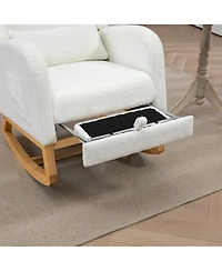 Streamdale Furniture Modern Rocking Chair with Footrest