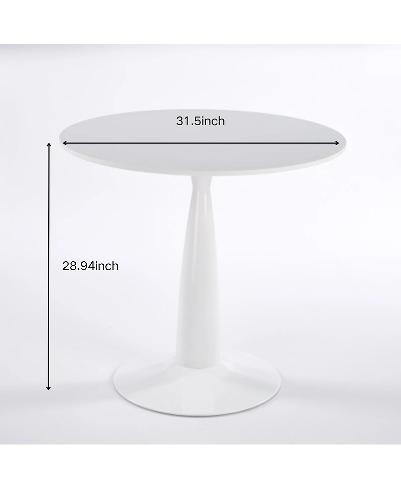 Streamdale Furniture 5pcs Dining Set, Metal Leg Table, Mid-Century Dining Table for 4-6 People