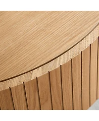 Boyel Living Round Coffee Table with Storage, Modern Accent Table with Rotating Top & Metal Legs for Living Room, Bedroom, Apartment