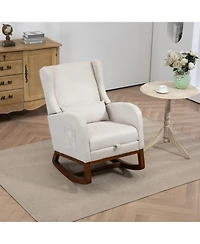 Streamdale Furniture Modern Rocking Chair with Footrest