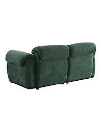 Streamdale Furniture 68.5" Modular Chenille Sofa with Iron Frame - Living Room/Bedroom