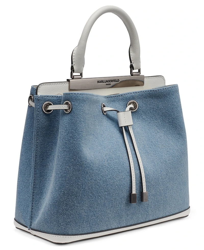 Karl Lagerfeld Paris Evelina Drawstring Small Bucket Bag