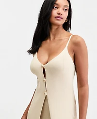 Bar Iii Women's Shimmer Knit Duster Tank Top, Macy's Exclusive