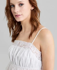 And Now This Women's Asymmetric Lace-Trim Top, Macy's Exclusive