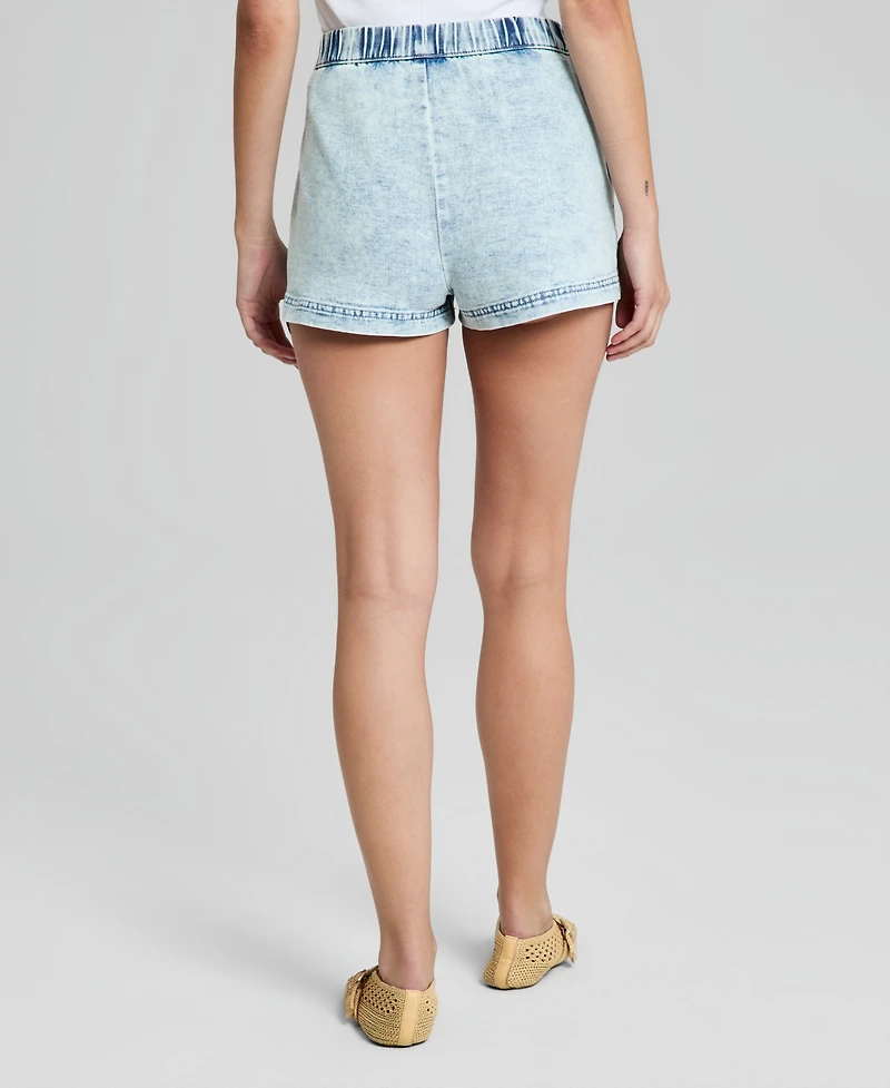 And Now This Women's Denim High Rise Pull-On Shorts, Macy's Exclusive