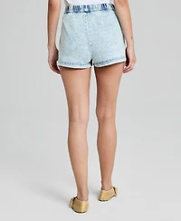 And Now This Women's Denim High Rise Pull-On Shorts, Macy's Exclusive