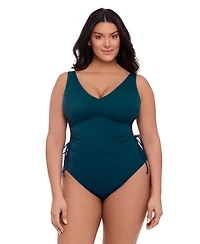 S3 Apparel Women's Sculpting Cinched Adjustable One-Piece Swimsuit