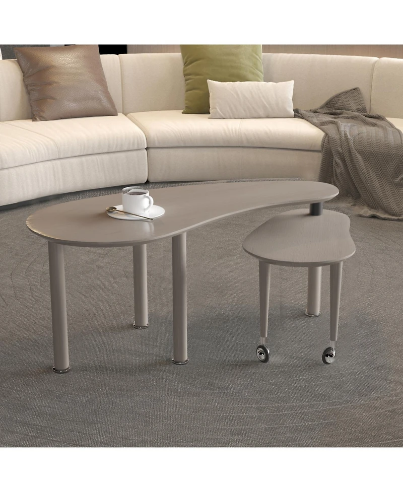 Streamdale Furniture Rotatable Coffee Table with Spacious Storage