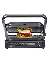 Ecooso 14.4 Inch 7-in-1 Commercial Electric Griddle, 1800W Countertop Grill with Adjustable Temperature Control