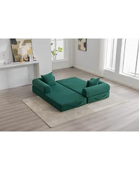 Streamdale Furniture Foldable & Compressible Sofa with Metal Frame for Small Spaces