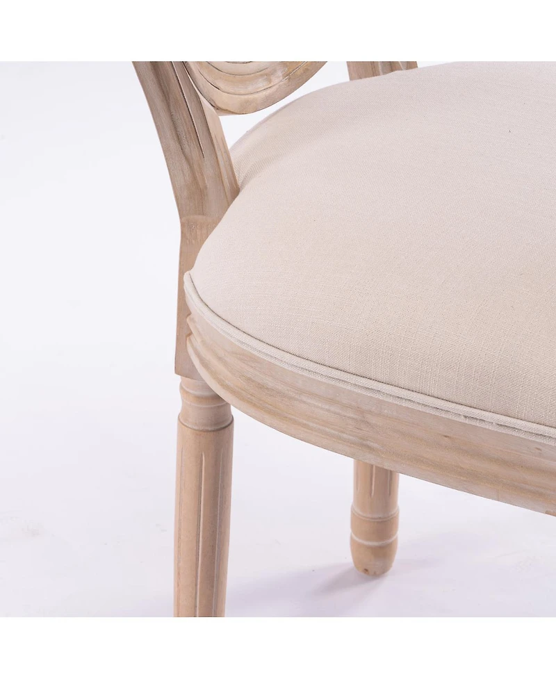 Streamdale Furniture French Style Solid Wood Rattan Back Dining Chair (Set of 2).