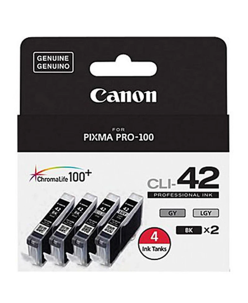 Canon Cli-42 Color 4 Ink Value Pack for Pixma Pro-100 Printer