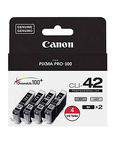Canon Cli-42 Color 4 Ink Value Pack for Pixma Pro-100 Printer