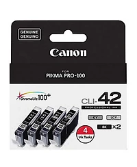 Canon Cli-42 Color 4 Ink Value Pack for Pixma Pro-100 Printer
