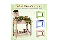 Slickblue Raised Garden Bed with Legs and Extra Storage Space