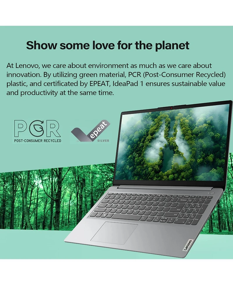 Lenovo IdeaPad 1 15.6" Entry Traditional Laptop Intel Core i5-1335U 40GB Ram Intel Iris Xe Graphics 1TB Ssd Storage Windows 11 Home 60Hz