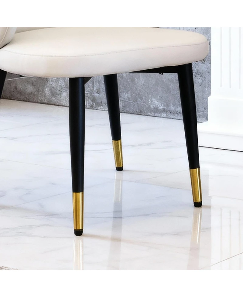 Streamdale Furniture Modern Pu Leather Dining Chairs