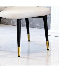 Streamdale Furniture Modern Pu Leather Dining Chairs