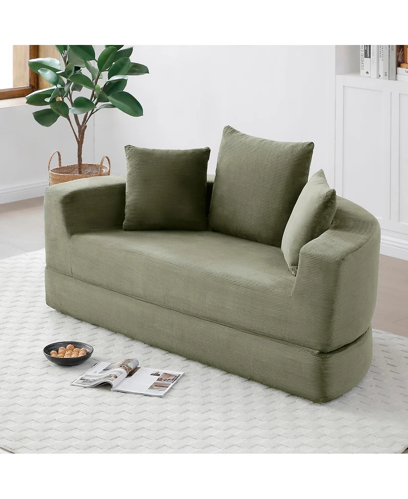 Streamdale Furniture Convertible Sofa Couch Bed, Multi-functional, Adjustable Futon for Apartment