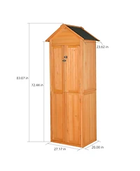 Streamdale Furniture Outdoor Storage Shed Waterproof Garden Cabinet with Lockable Doors