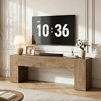Tribesigns 63 Inch Tv Stand with Drawers, Tv Console for TVs up to 70 Inch, Modern Entertainment Center with 2 Storage Drawers, Media Console