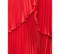 Betsy & Adam Women's Strapless High-Low Ball Gown