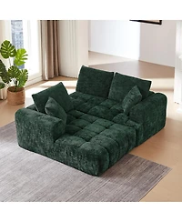 Streamdale Furniture Chenille L-Shape Luxury Sectional Oversized Sofa, Minimalist Design